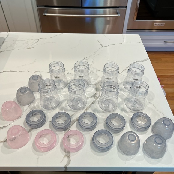 Chicco duo hybrid 5oz bottles, 8 count. 2 Pink and 6 grey - Picture 1 of 4